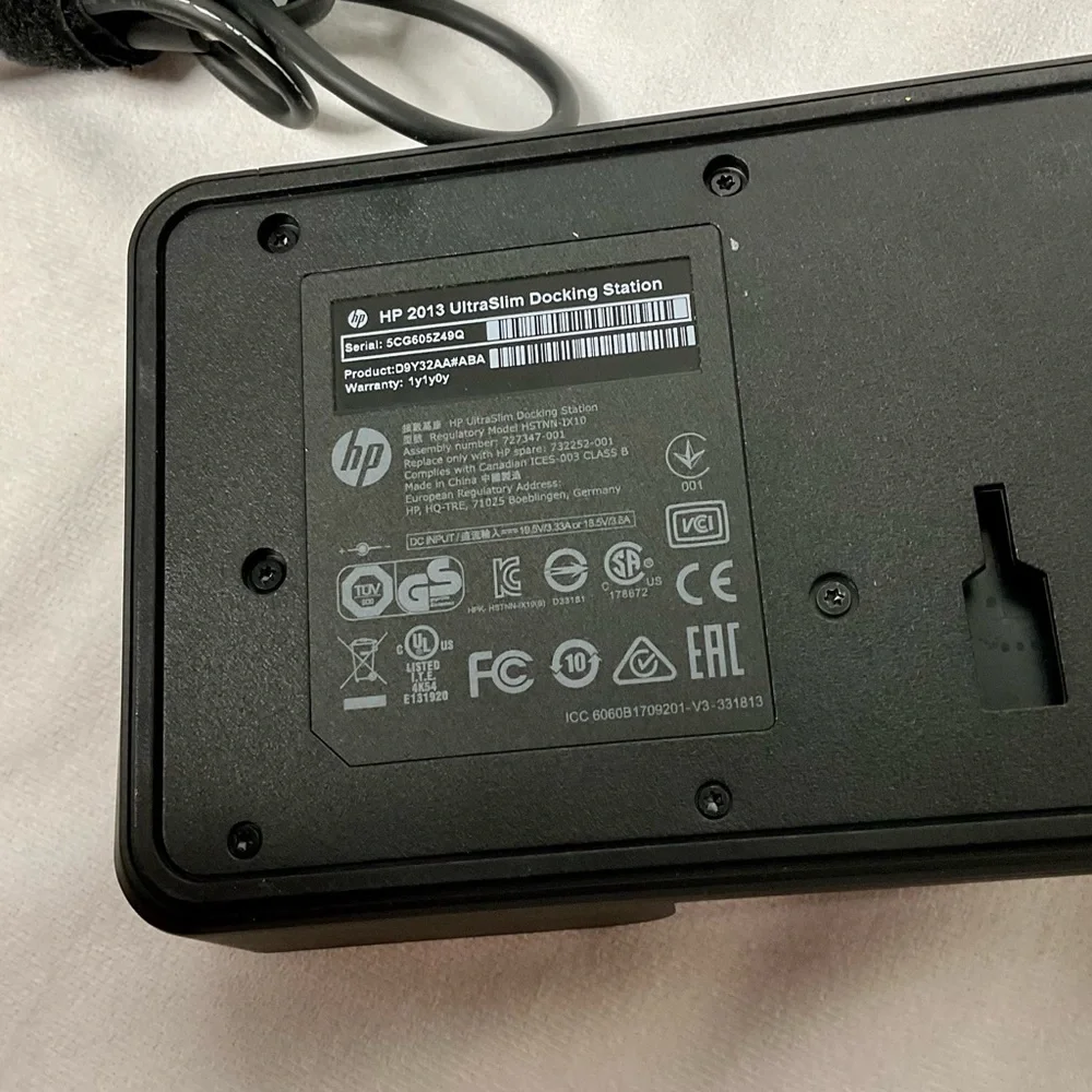 HP 2013 UltraSlim Docking Station